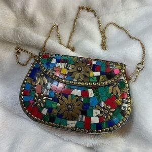Ramla the bag of Sunshine hand made in Morocco purse with chain